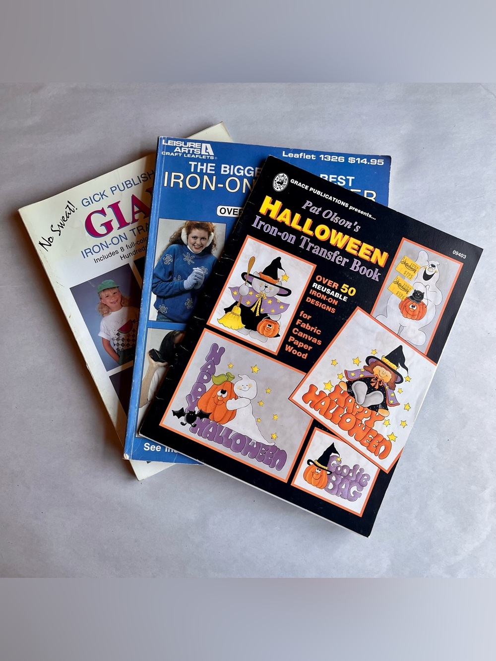 Vintage Iron-On Transfer Books Multi Themed - Lot of 3